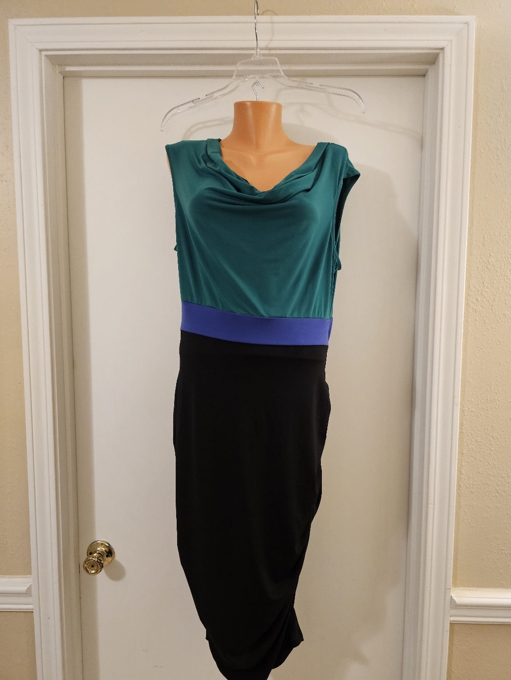 Miss Tina Emerald Teal Sleeveless Top